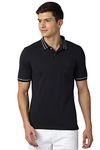 Peter England Men's Solid Regular Fit Polo Shirt (PCKPSRGPC55730_Charcoal M)