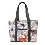 Fatfatiya Deer Print Office Tote Bag