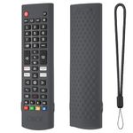 Oboe Silicone Tv Remote Cover Compatible with LG Smart LED TV Remote LG AKB750 Protective Case with Lanyard (D-Dark Grey) [Remote NOT Included]