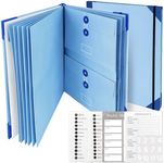 KutaKuta in Case I Go Missing Binder, Folio Document Organizer Important Documents Organizer Expanding File Folder Important Document Binders for Birth Certificate Planning Card Passport