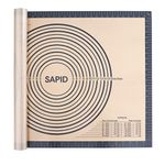 Sapid Extra Thick Silicone Pastry Mat Non-slip with Measurements for Non-stick Silicone Baking Mat Extra Large, Dough Rolling, Pie Crust, Kneading Mats, Countertop, Placement Mats (20 inch x 28 inch ,Gray)