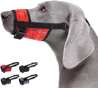 CollarDirect Dog Muzzle - Updated Design Adjustable Soft Breathable Tribal Nylon Dog Mouth Guard Cover for Small, Medium and Large Dogs, Anti Chewing, Barking & Biting (M, Pattern 1)