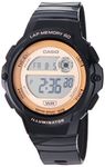 Casio Illuminator LED Illuminator 5-Year Battery Lap Memory 60 Women's Digital Sports Watch Model: LWS-1200H-1AV, Black, Sports