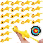 "N/A" Shyflpopo Slingshot Chicken Flying Rubber Chicken Flick Chicken Stretchy Chicks for Kids (20pcs Yellow)