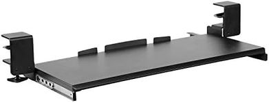 Mount-It! Clamp Keyboard Tray - Ergonomic Under Desk Pull Out Keyboard and Mouse Platform with No-Drill Easy Installation - Slides Under Desk Increase Desk Space - 27 Inch Wide