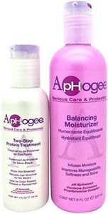 Aphogee Hidratante equilibrante de 237 ml y kit de tratamiento de proteínas de dos pasos de 118 ml