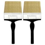 Buildskill Paint Brushes, 2-piece Wall Painting Brush Set (5"), Smooth Paint Brush, Long & Durable Thickness, Easy to Use, Better Finish, Anti Fatigue Handle, Both Professional & DIY Use (Pack of 2)