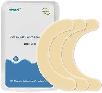 20 Pcs Hydrocolloid Skin Barrier Strips,Ostomy Supplies Elastic Barrier Rings for Colostomy Bags Medical Supplies Waterproof Half Rings for Sealing Ostomy Bag