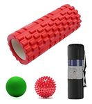 Bodylastics 33cms Foam Roller for Deep Tissue Massage, Relief from Sore Muscles Pain, Pre & Post Exercise Fitness Workout Sessions