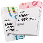 Face Mask Set - 8 Sheet Masks for Glowing Skin, Collagen Boost, Biodegradable - Face Masks Skincare Set - Skin Care Mask Serums w/Hyaluronic Acid, Sheet Face Mask, Facial Mask, Moisturising Face Mask