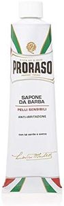 Proraso | Crème à raser pour peaux sensibles (tube de 150 ml) – Crème de rasage aux extraits d'avoine et de thé vert – Fabriquée en Italie