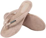 LAVAU Womens Flip Flops, Comfortable Shower Beach Thong Flip Flops Sandals, Waterproof and Anti Slip SS609-W-xing-38