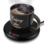 Suewow Coffee Mug Warmer and Smart Cup Warmer,Mug Warmer for Desk,Electric Beverage Warmer with 3 Temperature Settings with Auto On/Off, Auto Power-Off Protection (Metallic Black)