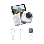 Insta360 GO Ultra - Small 4K Vlogging Camera, Hands-Free, POV Cam, 1/1.28" Sensor, 53g Lightweight, 156° FOV, 200 Min Battery Life, Magnetic Wearable Action Camera for Sports, Vlog