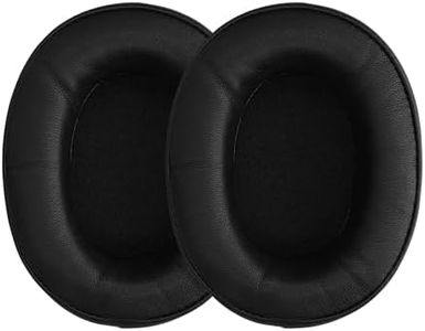 kwmobile Ear Pads Compatible with Srhythm NC25 / NC35 Noise Cancelling Earpads - 2X Replacement for Headphones - Black