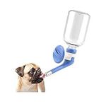 Andiker No-Drip Pet Water Dispenser,Dog Kennel Cage Water Bottle Drinker Kettle for Pets can be Raised and Lowered Drinking Water Feeding Water (Blue)