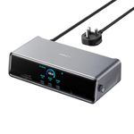 Anker Prime Docking Station (DL7400), 14-Port Triple Display with DisplayLink, 140W Max USB-C Port, Smart Display and Built-In Cooling Fan, Up to 8K, For macOS and Windows, DisplayLink Driver Required