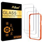 Ailun 3 Pack Screen Protector for iPhone 16 Pro Max [6.9 inch] with Installation Frame, Tempered Glass, Sensor Protection, Dynamic Island Compatible, Case Friendly