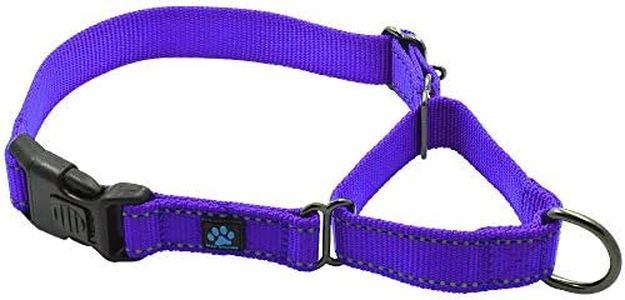 Max and Neo Nylon Martingale Collar - We Donate to a Dog Rescue for Every Collar Sold (Medium, Purple)