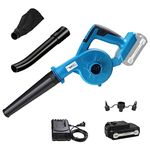 NEWONE Small Leaf Blower Cordless Mini Hand Electric Leaf Blower/Leaf Vacuum,20V 2 Speed Lightweight Sweeper Vacuum with 1 Battery and Charger,Portable for Lawn Care/Dust/Pet Hair/Dust/Small Trash