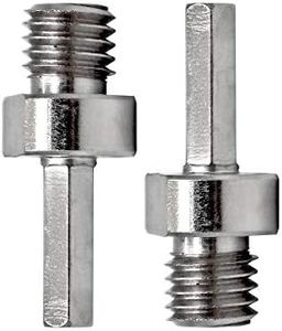 BRSCHNITT Core Drill Bit Arbor Adapter, 2pcs 5/8"-11 Thread to 3/8" Hex Shank for Threaded Diamond Hole Saw Core Drill Bit