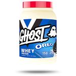 Ghost Whey Protein - 2.2lbs 1014g, 26 Servings per Tub, Gluten Free, Soy Free, 100 percent Whey Protein Blend with Natural Digestive Enzymes, 25+ Grams of Protein (OREO) 1.01 kg (Pack of 1)