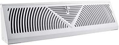 Accord ABBBWH15 Baseboard Register with Sunburst Design, 15-Inch(Duct Opening Measurement), White
