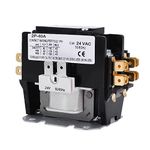 LUCKTE Definite Purpose Two Pole / 2Pole Contactor 40Amps New Upgraded AC Condenser Contactor 24V Coil Replacement Air Conditioner