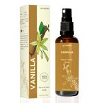 Aromafume Vanilla Room, Linen & Pillow Spray|100Ml/3.38 Fl Oz|With Pure Vanilla Essential Oil|Aromatherapy Spray For Relaxation, Sleep & Stress Relief|Mist For Bedding, Fabrics