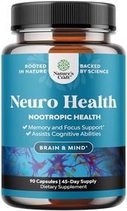 Mind Enhancement Supplement Natural Nootropic Pills for Men and Women Boost Focus Clarity Improve Memory Reduce Forgetfulness Anti Aging Cognitive Enhancement 90 Capsules by Huntington Labs