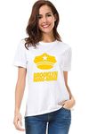 Workshop Graphic Printed T-Shirt for Women | Funny Quote Brooklyn Nine - Nine| English Web Series Netflixx T Shirt | Round Neck Tees | 100% Cotton T Shirts | Half Sleeve tees White