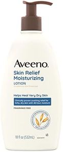 Aveeno Skin Relief Fragrance-Free Moisturizing Lotion for Sensitive Skin, with Natural Shea Butter & Triple Oat Complex, Unscented Therapeutic Body Lotion for Itchy, Extra-Dry Skin, 18 fl. oz