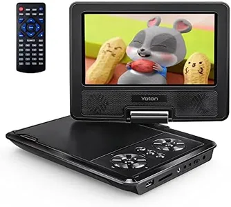 YOTON 9.5" Portable DVD Player for Kids and Car, 7.5" Swivel HD Screen with 4-6 Hours Built-in Battery, Support Sync Screen to TV, Support SD Card/USB/Multiple Disc Formats