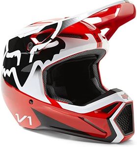 Fox Racing V1 Motocross Helmet, LEED Flo Red, X-Large