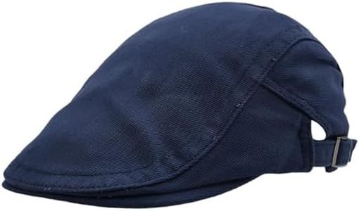 KeepSa Solid Flat Cap Mens - Cotton Newsboy Berets - Casual Cabbie Duckbill Caps