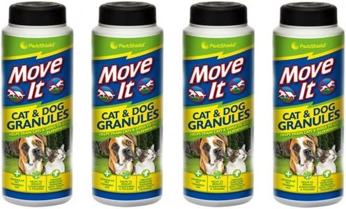 Move It Cat & Dog Garden Repellent Granules, 240g – 100% Natural, Non-Toxic Outdoor Pet Deterrent for Flowerbeds, Lawns, Patios & Driveways – Easy to Sprinkle (4PCS)