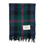 The Scotland Kilt Company Recycled Wool Tartan Lap Blanket in Baird - Fringed Edges, Soft, Machine Washable - One Size 73.5 x 177cm