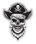 WickedGoodz Bearded Pirate Captain 