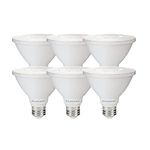 Luminus Led PAR30 Short Neck Flood Bulb 75W Equivalent (11W) 850 Lumens, 25000 Hour Lifespan, Dimmable, 3000k Bright White, 6 Pack