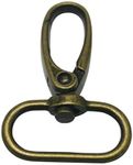 Generic Metal Color Bronze Lobster Clasps 1 Inches Inside Diameter Oval Swivel Trigger Clips Hooks for Purse Bag Straps Pack of 10