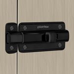 Plantex Premium Heavy Duty Door Stopper/Door Lock Latch for Home and Office Doors - Pack of 2 (Z-Black)