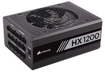 Corsair HX1200 1200 Watt 80+ Platinum Fully Modular PSU/Power Supply for PC - CP-9020140-UK (Black)
