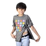 Inspired Comforts Kids Arm Sling, Surgery & PICC Access Shirt (Grey,M)