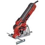 Einhell TC-CS 89 Mini Circular Saw | 600W, Tool-Free Cutting Depth Adjustment to Max. 27 mm | Compact Hand-Held Cutting Tool With 2 x Saw Blades (Wood/Plastic,) 1 x Diamond Cutting Wheel