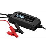 Duracell DRMC4A 4 Amp Battery Charger Maintainer with LCD Display for 6V, 12V, Lithium Ion Battery