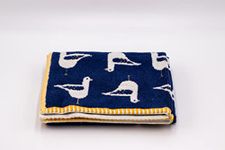 Lex's Linens Birds & Seagull Jacquard Blue Towel (1, Bath Towel)