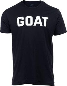 G.O.A.T. | Greatest of All Time Champion Tee Shirt, Goat Fantasy Sports Champ Joke Humor T-Shirt for Men Women, Black, 3X-Large