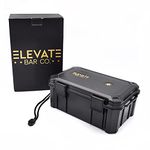 Elevate Bar Co.™ Travel Carrying Case - 15-Count- Waterproof, Crushproof, Airtight Seal, Durable Black Portable Case