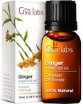 Gya Labs Ginger Essential Oil Diffuser for Comfort - Natural Ginger Oil for Massage - Ginger Oil for Hair, Skin, Body, Diffuser & Candle Making - Warming & Spicy Scent - 100% Natural (10ml)