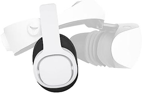 Globular Cluster PH2 Stereo VR Headphones for PS VR 2 - Clip On Design Easy to Install & Remove - Looks Tidy with Cable Router - More Comforable Than in-Ear Buds ((75mm x 90mm Earmuffs White)